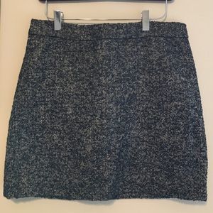 NWT - GAP 4 metallic black mini skirt
